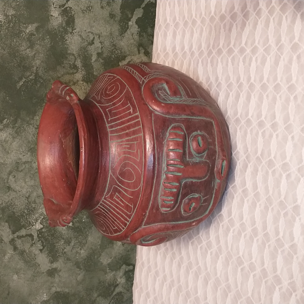Vintage - Marajoara - Hand Etched/Made 3D Faces from Brazil-Amazon Rain Forrest